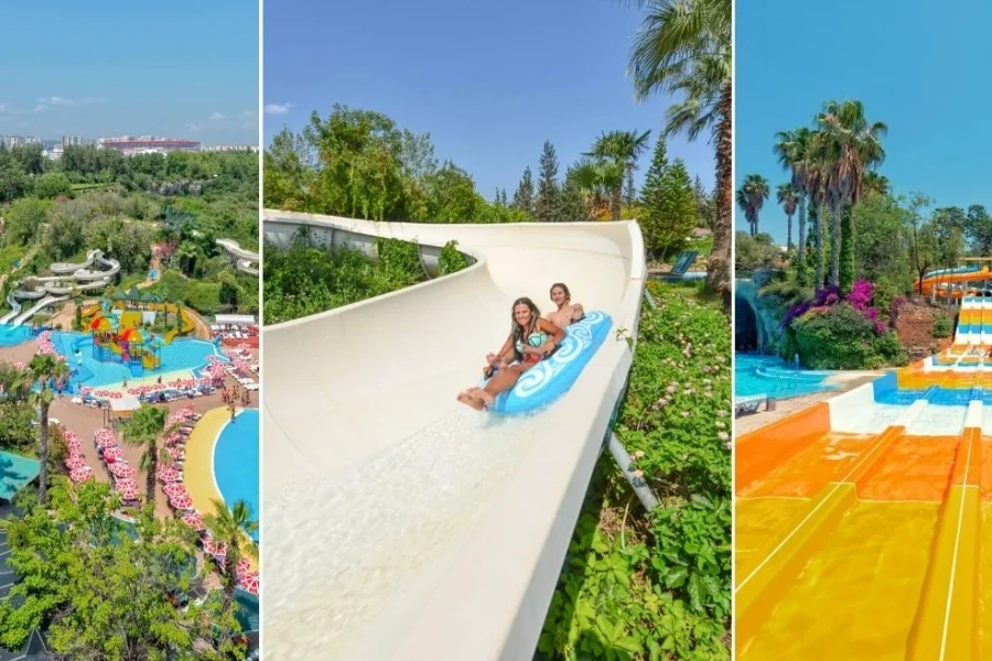 Aerial view of Waterhill Aquapark - Antalya's best all-inclusive water park