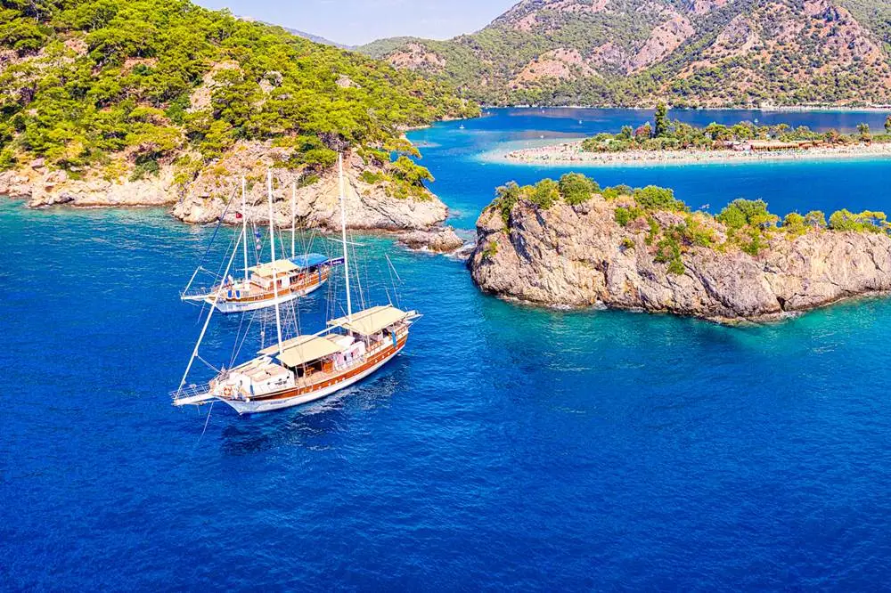 Antalya boat trip cruising turquoise sea