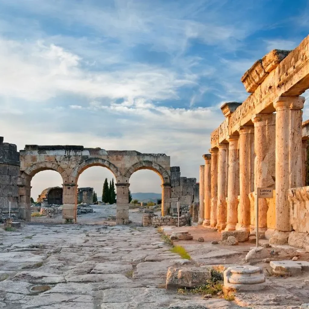 Ancient ruins of Hierapolis near Pamukkale
